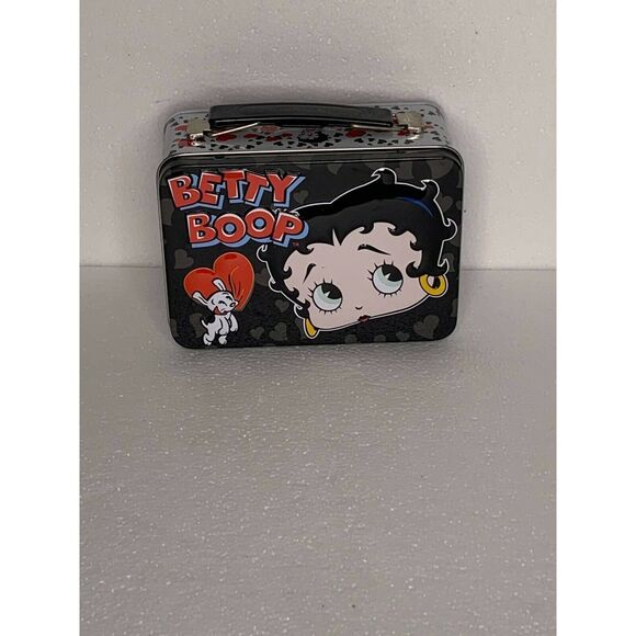 Betty Boop Tin Lunch Box Pudgy Dog NJ Croce Co. Black Red #26636 Collectible - Picture 8 of 8
